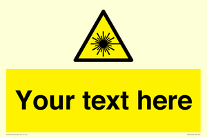 Custom Laser Hazard Sign